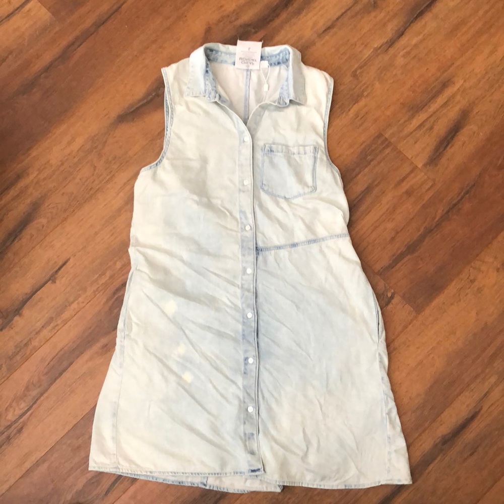 Cheap Monday acid wash denim dress size Large